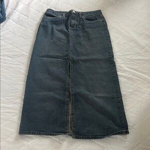 Old Navy Dark Denim Maxi Skirt